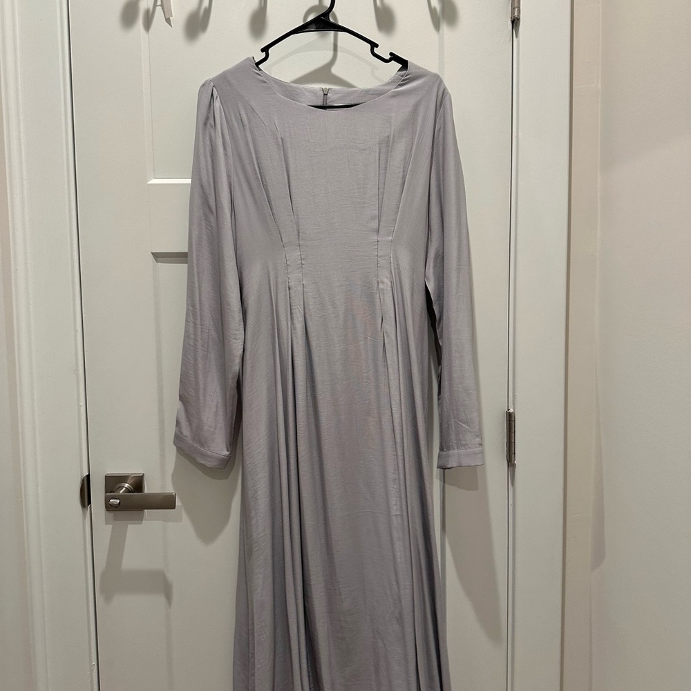 K-Style Elegant Gray Women's Dress